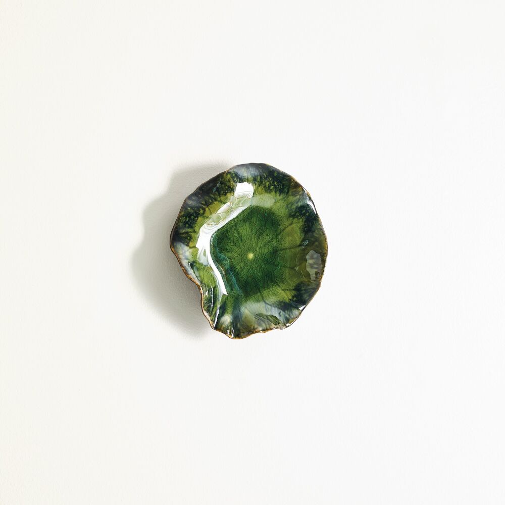 Free Formed Lily Plate-Green