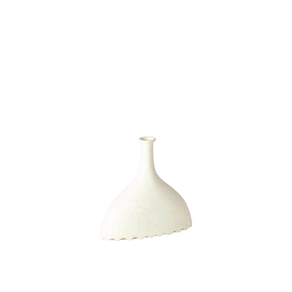 Noelle Geometric Vase-White