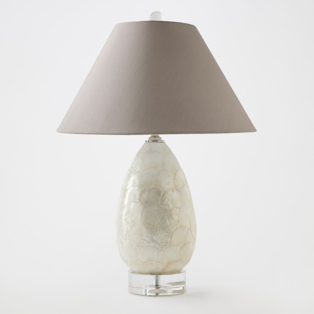 Abalone Shell Scaled Lamp-Gray