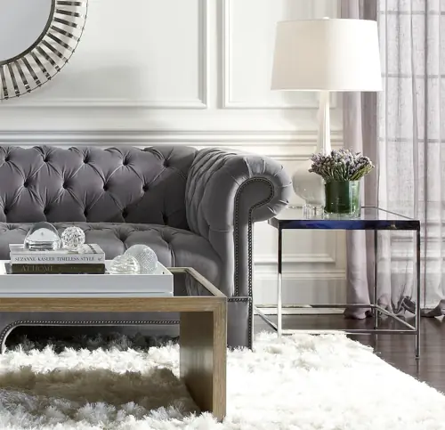 Vienna Side Table - Glass/Stainless Steel