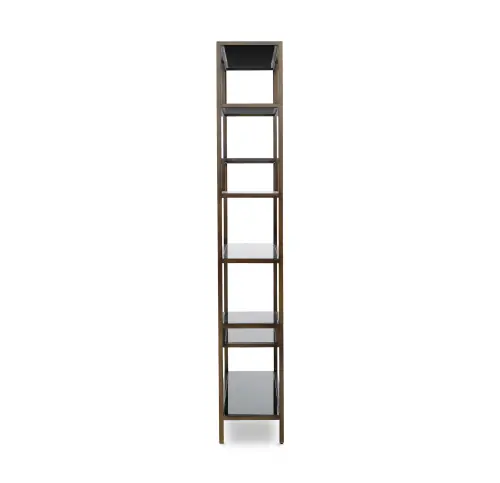 Filmore Bookcase - Antique Brass