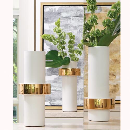 Gold Ring Vase-High