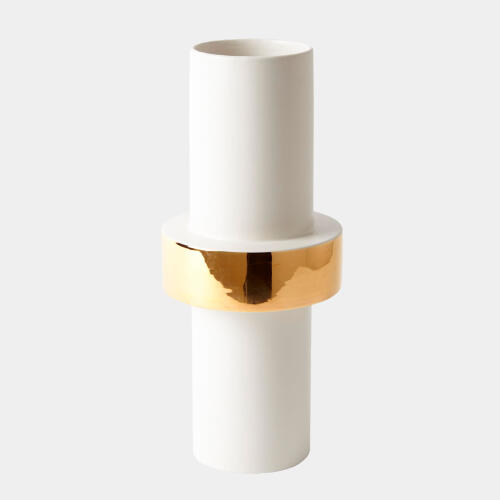 Gold Ring Vase-Mid