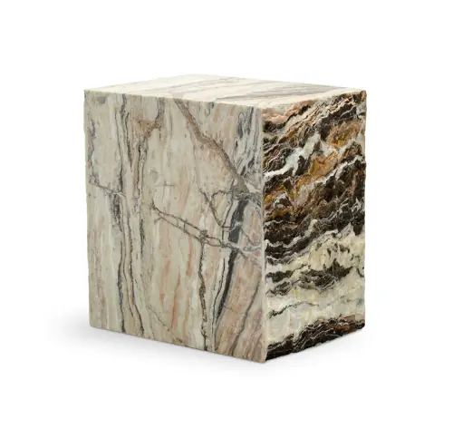 Onyx Side Table - Brown