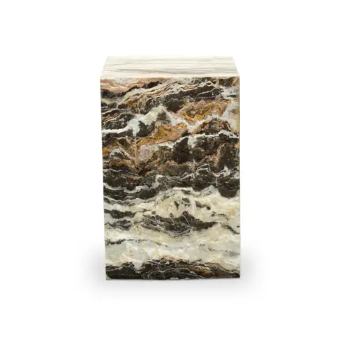 Onyx Side Table - Brown
