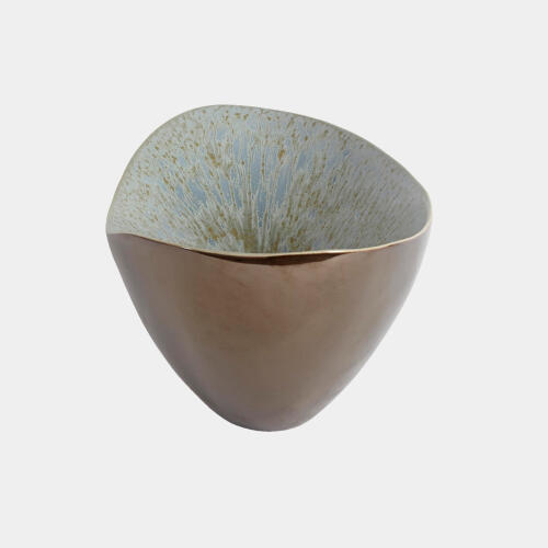 Marta's Bowl-Bronze Reactive Blue