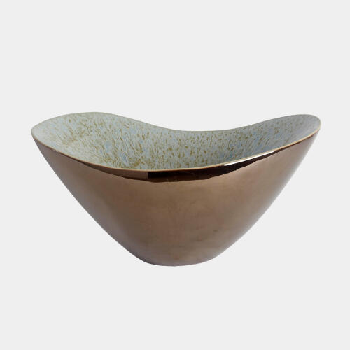 Marta's Bowl-Bronze Reactive Blue