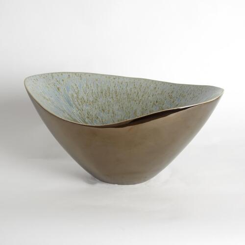 Marta's Bowl-Bronze Reactive Blue
