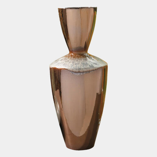 Marta's Vase-Bronze Reactive Blue-Tall