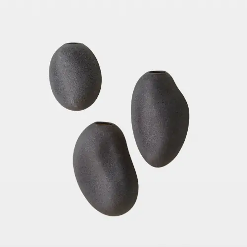 Calcasieu Wall Vases-Black
