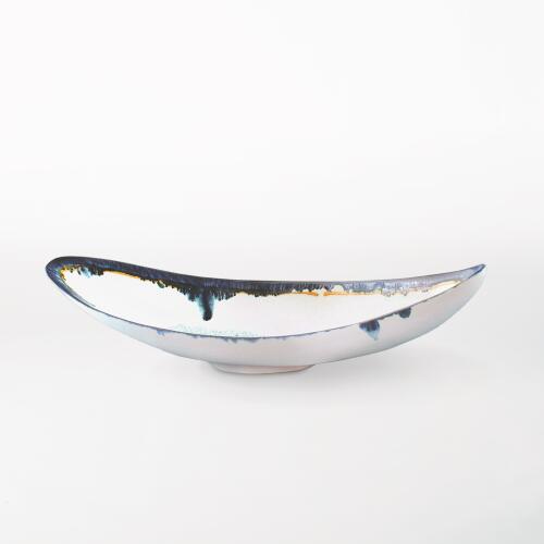 Glass Drip Canoe Bowl