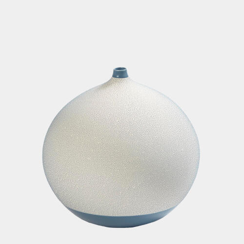 Pixelated Ball Vase-Blue