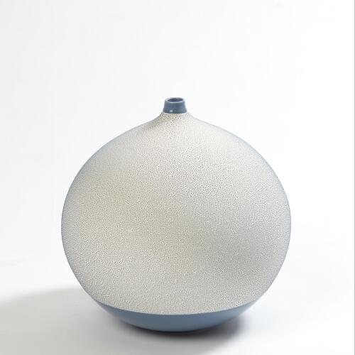 Pixelated Ball Vase-Blue
