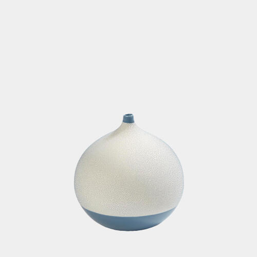 Pixelated Ball Vase-Blue