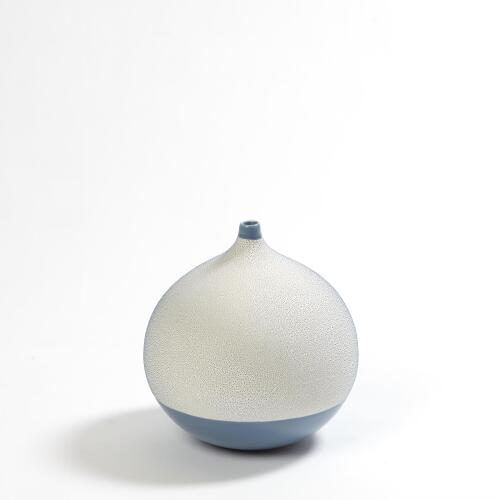 Pixelated Ball Vase-Blue