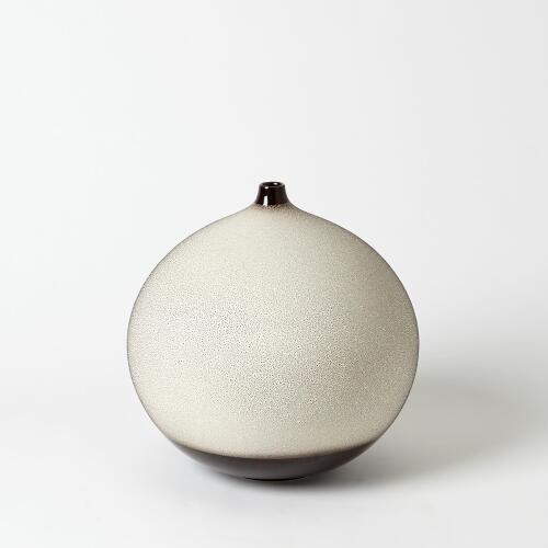 Pixelated Ball Vase-Black/Brown