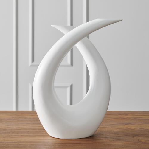 Loop Sculpture-Matte White