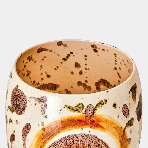 Earthtone Spots Vase