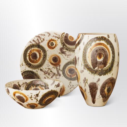 Earthtone Spots Vase