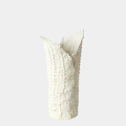 Crocodile Vase-Matte White