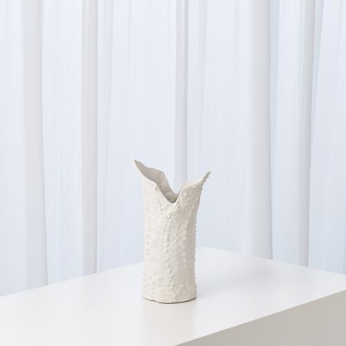 Crocodile Vase-Matte White