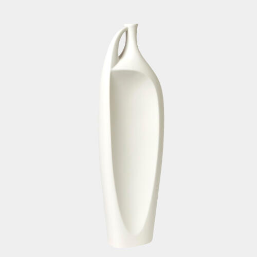 Indentation Vase-Matte White