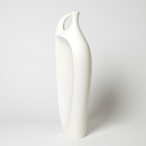 Indentation Vase-Matte White