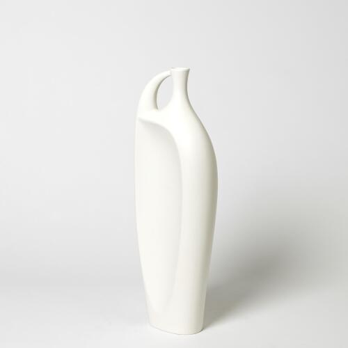 Indentation Vase-Matte White