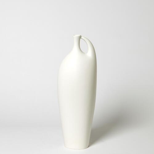 Indentation Vase-Matte White