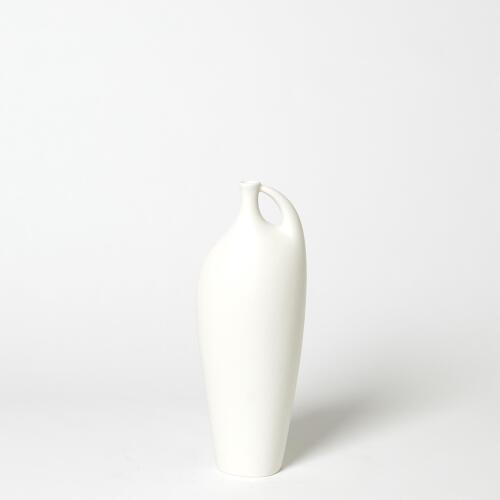 Indentation Vase-Matte White