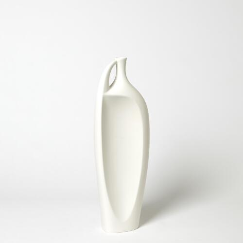 Indentation Vase-Matte White
