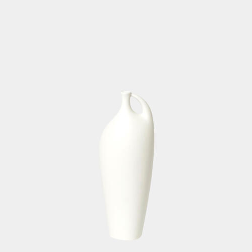 Indentation Vase-Matte White