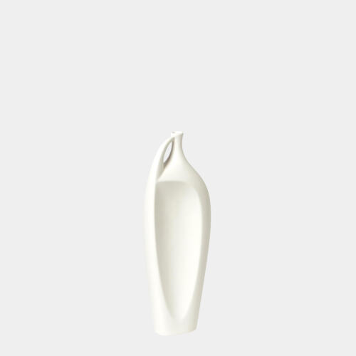 Indentation Vase-Matte White