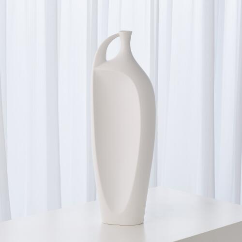 Indentation Vase-Matte White