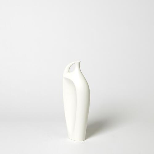Indentation Vase-Matte White