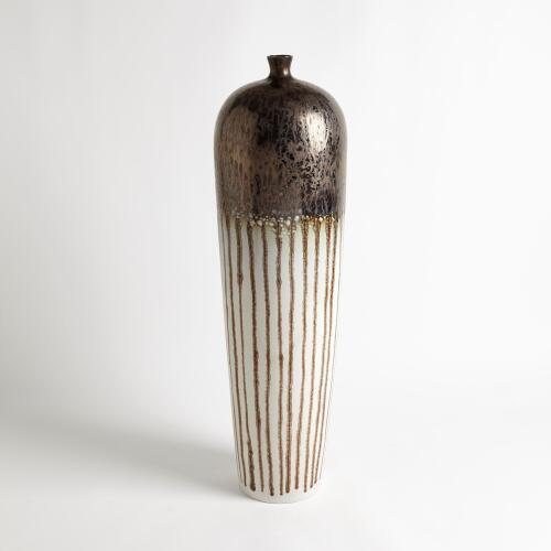 Reactive Bronze Stripe Vessel