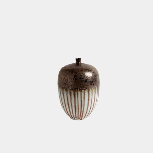 Azha Reactive Bronze Stripe Vessel