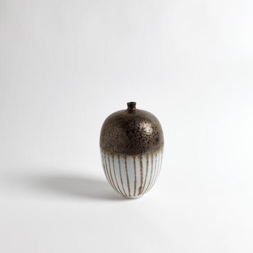 Reactive Bronze Stripe Vessel