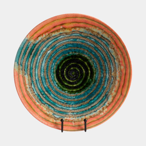 Watercolor Ringed Charger