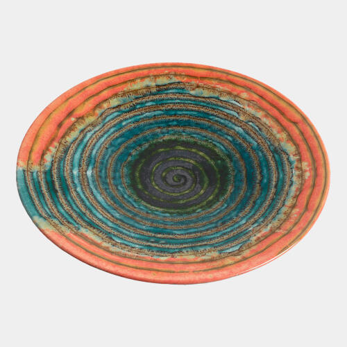 Watercolor Ringed Charger