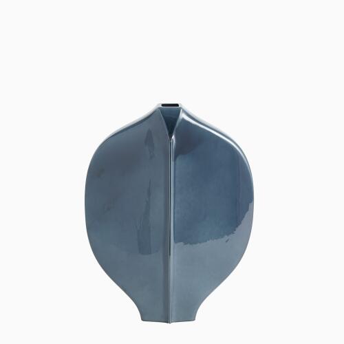 Center Ridge Vase-Blue