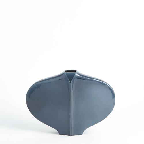 Center Ridge Vase-Blue