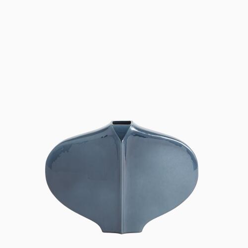 Center Ridge Vase-Blue