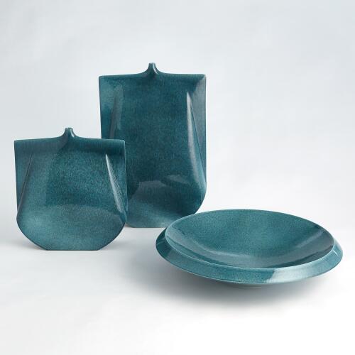 Kimono Vase-Teal