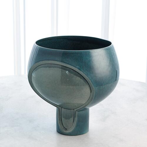 Two Tone Pod Vase-Azure