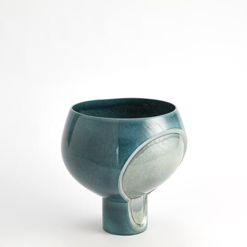 Two Tone Pod Vase-Azure