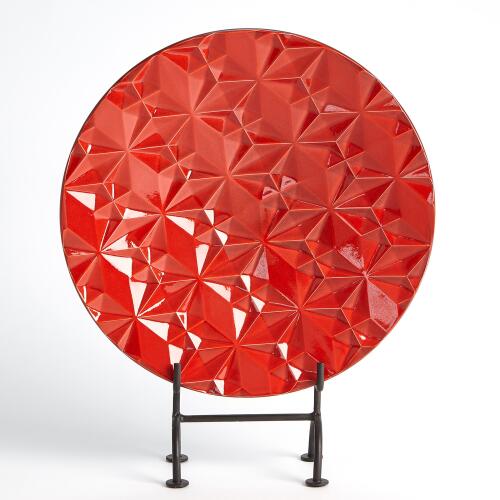 Geometric Charger-Red