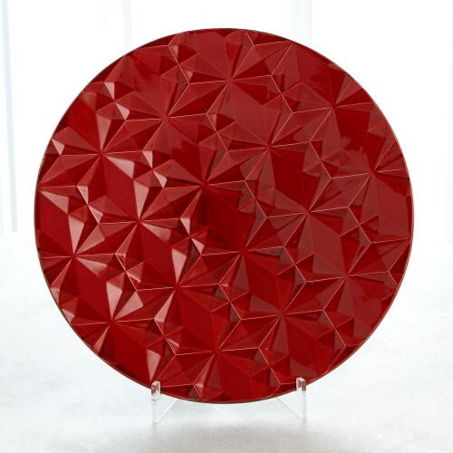 Geometric Charger-Red