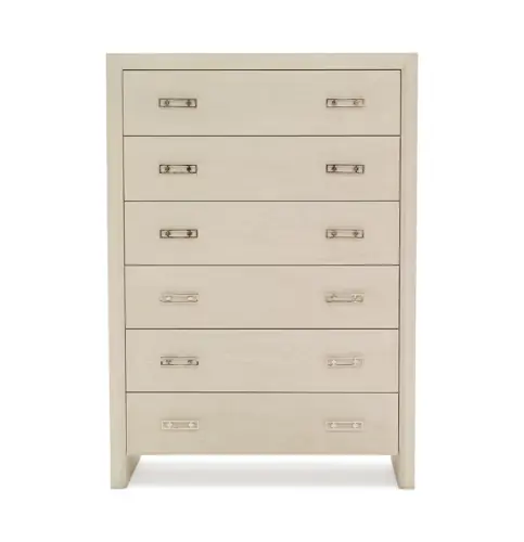 Malibu 6-Drawer Tall Dresser - White