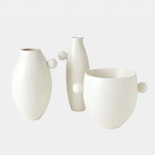Ball Handled Pitcher-White-Sm